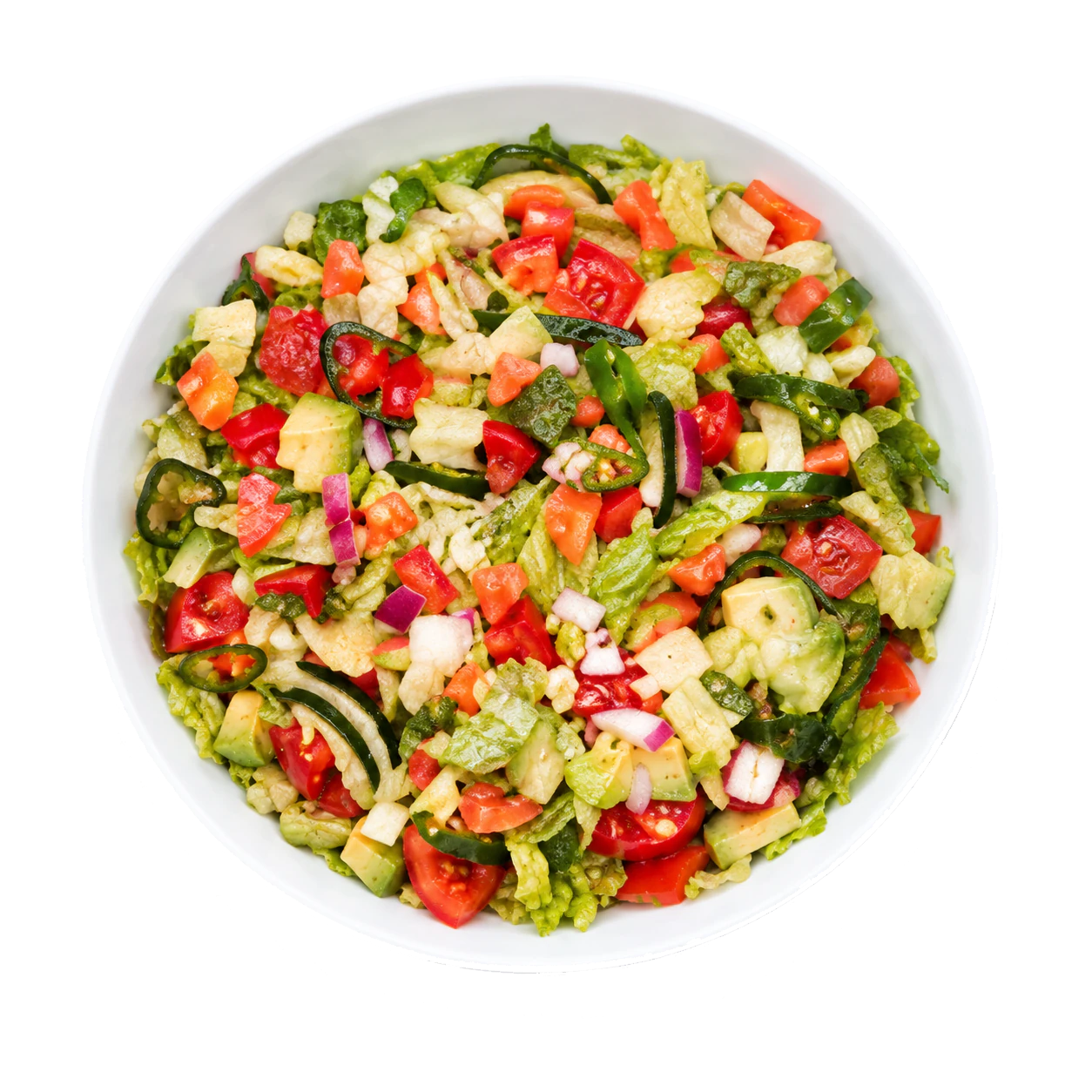 Overhead presentation of Salad